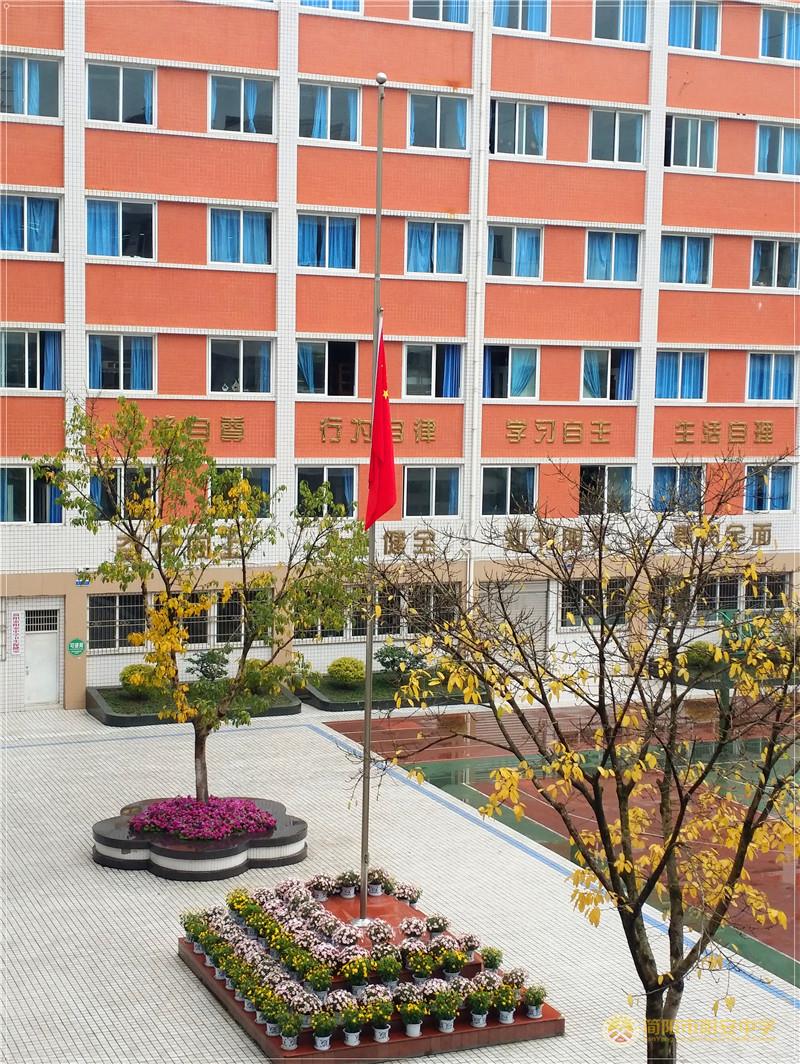学校降半旗致哀.jpg